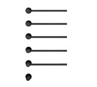 OTKSMDYY Scaldasalviette Elettrico Intelligente, Scaldasalviette Intelligente For Bagno, Controllo Della Temperatura E Timer Nascosti, Scaldasalviette A Cinque Poli(Black,110V)