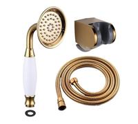 OTKSMDYY Soffione Doccia For Bagno In Oro, Soffione Doccia In Ottone A Risparmio Idrico, Stile Telefono, Soffione Doccia Portatile, Rubinetto For Lavabo, Doccia Idraulica