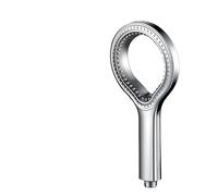OTKSMDYY Un Moderno Soffione Doccia Circolare A Spruzzo Cavo, Soffione Doccia In ABS For La Casa, Un'esperienza Di Bagno Rilassante Migliorata, Accessori For Il Bagno(Silvery)