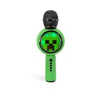 OTL Technologies Microfono karaoke Minecraft con altoparlante wireless e luci a LED
