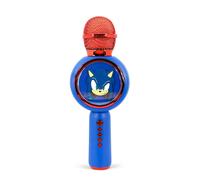 OTL Technologies Microfono wireless karaoke SH1207 Sonic the Hedgehog Popsing LED cambia voce Blu
