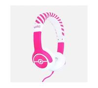 OTL - Technologies Pokmon Pokball Pink Kids Cuffie Cablato A Padiglione Giocare Rosa, Bianco