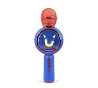 OTL Technologies Microfono wireless karaoke SH1207 Sonic the Hedgehog Popsing LED cambia voce Blu