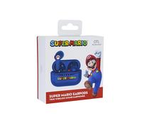4Side Cuffie Wireless Bluetooth Auricolari Con Cusodia Di Ricarica Fantasia Super Mario Colore Blu - SM0858