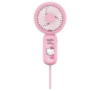 OTL Technologies Ventilatore portatile HELLO KITTY con batteria ricaricabile colore rosa e oro