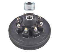 OTMFDPBG Kit Tamburo mozzo Freno per rimorchio 12 X 2 8 su 6,5 BC a Coppa per ASSE da 7000 libbre 8 Alette 008-219-04 22004K