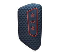 OTMIK Copri in Silicone per la Copertura della Chiave auto Adatto per VW Golf 8 ID-4 Per Skoda Octavia A8 MK8 MK4 Per Seat Leon Fr Mk4 Cupra Formentor Accessori per il guscio della Chiave (Nero)