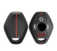 OTMIK Custodia in silicone per chiavi auto adatta bmw X3 X5 Z3 Z4 3 5 7 Serie E38 E39 E46 E83 E53 M5 325i 330i Accessori portachiavi (Linea Rossa)