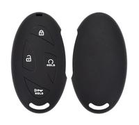 OTMIK Custodia in silicone per la copertura della chiave dell'auto adatto per Hyundai Grandeur GN7 Ioniq 6 Kona EV 5-7 pulsanti Accessori per il guscio della chiave (Nero)