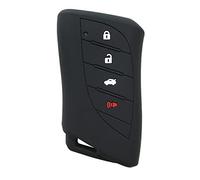 OTMIK Custodia in silicone per la copertura della chiave dell'auto adatto per Lexus UX250 UX260 es es350 UX200 UX250h ES200 ES300h ES350 US200 accessori guscio chiave (4 Pulsanti Nero)