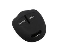 OTMIK Custodia in silicone per la copertura della chiave dell'auto adatto per Mitsubishi Lancer EX ASX Outlander Galant Pajero 2 pulsanti Accessori per il guscio della chiave (Nero)