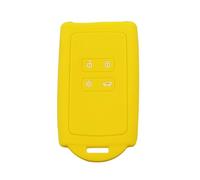 OTMIK Custodia in silicone per la copertura della chiave dell'auto adatto per Renault Captur Megane Talisman Espace Clio Zoe Koleos Scenic 4 Arkana Dacia Sandero Card (Giallo)