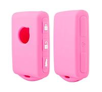 OTMIK Custodia in silicone per la copertura della chiave dell'auto adatto per Volvo S60 S90 XC40 XC60 XC90 V60 V90 T6 T8 Accessori per il guscio della chiave (Rosa)