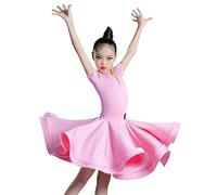 OTMYIGO A12,150,Abiti Latino per Ragazza, Bambini Che Ballano Vestito da Ballo da Sala Gonna da Tango Rumba Samba Dress Dance Competition Abiti da Festa