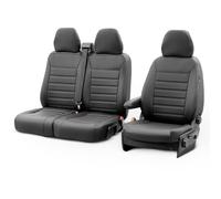 otoM Coprisedili in Similpelle Design New York 2+1 Compatibile con Renault Master IV 2024- (bracciolo sul Sedile del conducente & Banca Divisa)