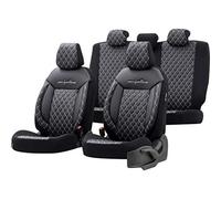 otoM Coprisedili universali in Pelle/Tessuto 'Comfortline VIP' Nero/Grigio - 11