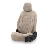 otoM Coprisedili universali in Velour/Tessuto 'Comfortline VIP' Crema - 11 Pezzi - compatibili con airbag Laterali