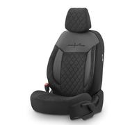 otoM Coprisedili universali in Velour/Tessuto 'Comfortline VIP' Nero - 11 Pezzi - compatibili con airbag Laterali