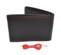 otoM Coprivolante Universale Classic - Pelle PVC Perforata Nera + Cucitura Rossa (da Cucire)