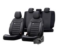 otoM Coprisedili universali in Tessuto 'Prestige' Nero/Antracite a Quadri - 11 Pezzi - compatibili con airbag Laterali