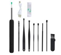Otoscopio Digitale 1290P HD, 3,5mm Pulitore Orecchie con 6 Luci LED e Telecamera, IP67 Impermeabile Endoscopio per Adulti e Bambini Rimozione Orecchie di Cerume per iPhone, iPad e Android