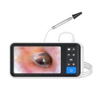 Otoscopio digitale con schermo da 4,5", telecamera auricolare da 3,9 mm con 6 luci LED e batteria ricaricabile per adulti, bambini e animali domestici