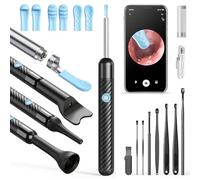 Otoscopio per la rimozione del cerume, telecamera per la pulizia dell'orecchio Vankarr HD WiFi, specchio auricolare impermeabile IP67 Endoscopio auricolare con lente da 3,5 mm e 6 LED