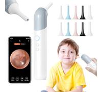Otoscopio wireless con telecamera auricolare, 1080p, WiFi, con 6 luci LED, telecamera con 10 accessori colorati per bambini, animali domestici e adulti, supporto per foto e video, compatibile con
