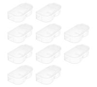 OTOTEC 10 custodie protettive per batteria, in polipropilene, compatibili con fotocamere Nikon EN-EL15, EL15A, EL15B, D500, D600, D610, trasparenti, per batterie