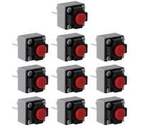 OTOTEC 10 Pezzi 6x6x7,3 Mm Pulsante Microinterruttore Tattile Compatibile Con Logitech Mouse - Interruttore Di Ricambio A 2 Pin