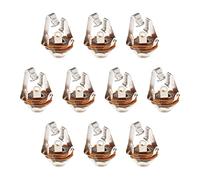 OTOTEC 10 Prese Jack Stereo TRS Femmina Da 6,35 Mm (1/4 Pollici) Con Rondella E Dado A Saldare Per Audio Chitarre Elettriche Altoparlanti Interruttore A Pedale Parafango Basso