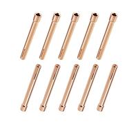 OTOTEC 10PCS 10N23 1/16 '' 1.6mm Tungsteno Elettrodo Collet Punte per WP17 WP18 WP26 TIG Serie Torcia di Saldatura Rosso Rame Ricambi Accessori Torcia di Saldatura