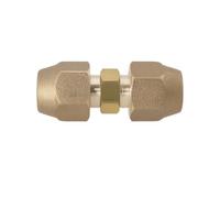 OTOTEC 1Pc 1/4 Dado Di Unione Della Linea Refrigerante Connettore Di Unione Svasata In Ottone Per Tubo Di Rame Per Aria Condizionata Con Diametro Esterno Di 6 Mm E 6,35 Mm