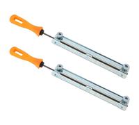 OTOTEC 2 Kit di Affilatura per Sega a Catena 4mm Supporto per Lima Motosega con Manico in Plastica Rettifica Lime per Sega a Catena elettrica per Macchina da Taglio