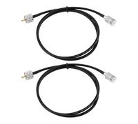 OTOTEC 2 Pezzi Cavo Coassiale RG58 UHF PL259 Cavo Di Prolunga Maschio-femmina Per Analizzatore Di Antenna Radio Amatoriale CB 1 M 16 AWG 50 Ohm