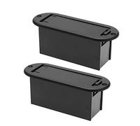 OTOTEC 2 Pezzi Vano Batteria 9V per Pickup Attivi di Chitarra, 9-Volt, Portabatteria per Accessori Chitarra, 81x29x30mm, Stile B