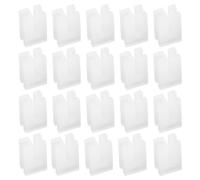 OTOTEC 20 inserti antivibranti per radiatore, 10 x 14 mm, staffe per termosifoni, protezione per piastra e ganci per radiatore, custodia protettiva bianca