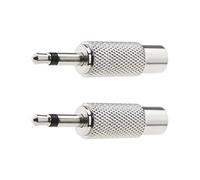 OTOTEC 2PCS 3.5mm Mono Maschio a RCA Phono Femmina Adattatore Audio Adattatore Nichelato Connettore per Home Theater Applicazione Fotocamera Amplificatore Cuffie