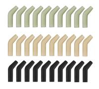 OTOTEC 30 ganci per pesca alla carpa, lunghezza 11 mm, per ami da pesca di dimensioni 2/4/6/8, per acqua salata, acqua dolce, TPR allineatore, manicotti per ami da pesca verde scuro/marrone/nero