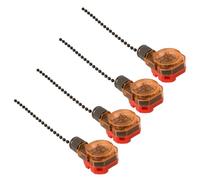 OTOTEC 4x Interruttore Per Ventilatore Da Soffitto 3 Velocità Interruttore Di Controllo A Catena A 4 Fili 250 V/3 A 125 V/6 A Per Ventilatori Da Soffitto Lampade Da Parete Luce Per Armadietto Bronzo