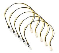 OTOTEC 5 cavi di prolunga di alimentazione per ventola PC da 3 pin maschio a 2 pin femmina, cavo di prolunga per ventola del PC, adattamento di alimentazione 30 cm