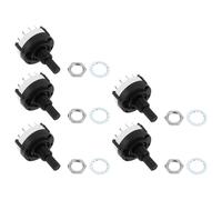 OTOTEC 5pcs Rotary Switch 26x38mm Step Switch 0.3 A 125-250V per montaggio PCB (2 poli 6 vie)