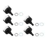 OTOTEC 5pcs Rotary Switch 26x38mm Step Switch 0.3 A 125-250V per montaggio PCB (3 poli 4 vie)