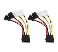 OTOTEC Cavo adattatore di alimentazione per ventola Molex a 3 pin, lunghezza 10 cm, compatibile con ventola CPU PC, 2 pezzi