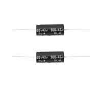 OTOTEC Condensatore assiale 47uF 500 V, 43 x 18 mm, compatibile con Fender Hot Rod Deluxe, utile per sostituire tappi in amplificatori a valvole vintage e moderni, 2 pezzi