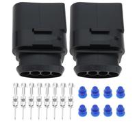 OTOTEC Kit connettore maschio per sensori auto a 4 pin, 2 pezzi, 1J0973824, compatibile con VW, compatibile con AUDI