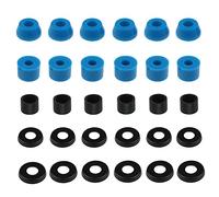 OTOTEC Kit di 3 boccole per skateboard e camion, per la maggior parte dei camion da skateboard da 17,8 cm, durezza 88A, blu, nero