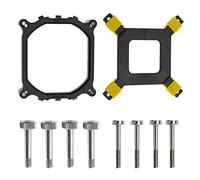 OTOTEC Piastra Posteriore di Ritenzione Staffa Ventola di Raffreddamento CPU Nera con 8 Viti Compatibile con Intel 1151 1150 1155 1156 115 X 1366 2011 Scheda Madre