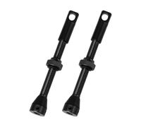 OTOTEC Set di 2 valvole tubeless nere da 60 mm in lega di alluminio compatibili con Peaty's compatibile con Muc-Off