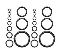 OTOTEC Set di 40 anelli in ceramica per canna da pesca, 10 misure, diametro esterno 4,8 mm-29,9 mm, accessori di riparazione per canna da pesca, colore nero